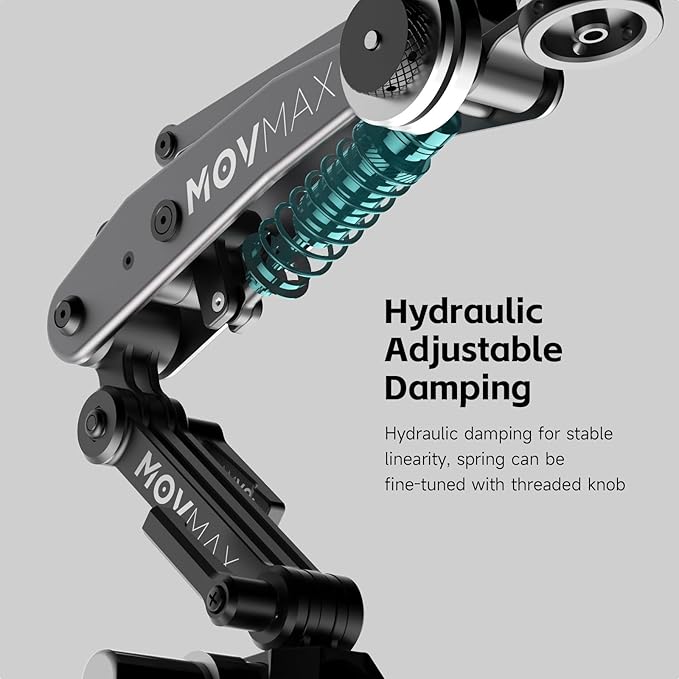 Movmax Blade Arm for DJI Pocket 3, Insta 360, and GoPro Hero 12 Cameras with N2 Arm Technology and Universal Locking Screw
