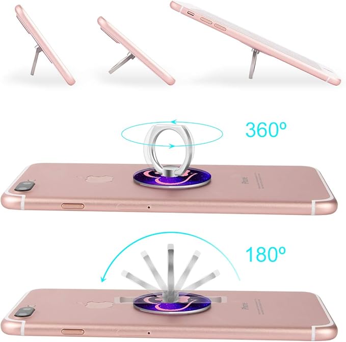 Bonoma Phone Ring Stand, 3 Pack Dog Paws 360 Degree Rotation Finger Grip Stand Holder Compatible with Smartphones and Tablets