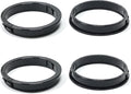 2-5/8"(70mm) Black Snap-in Knockout Insulating Bushing Grommets, Plastic Cable Hole Grommet for Wiring, Round Nylon Snap in Locking Electrical Wire Cord Hose, Tubing Bushings Grommets, 4pcs