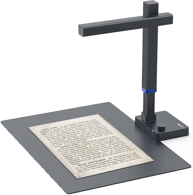 CZUR Shine Ultra Smart Portable Document Scanner, Thin Book Scanner with OCR, USB Document Camera for Desktop/Laptop, Capture Size A3, Compatible with Windows & Mac OS (Not for Android & iOS)