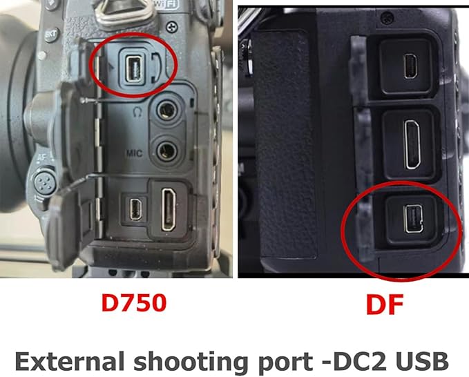 for NK Remote Cable RC301-DC2 Small Shutter Release Remote controlDF,Z5.Z6.Z6II,Z7,Z7II,D7100,D7200,D750,D600,D610,D90 D5600,D5300,D3300 Short Button (RC301-DC2 NK 11.8in/30cm)