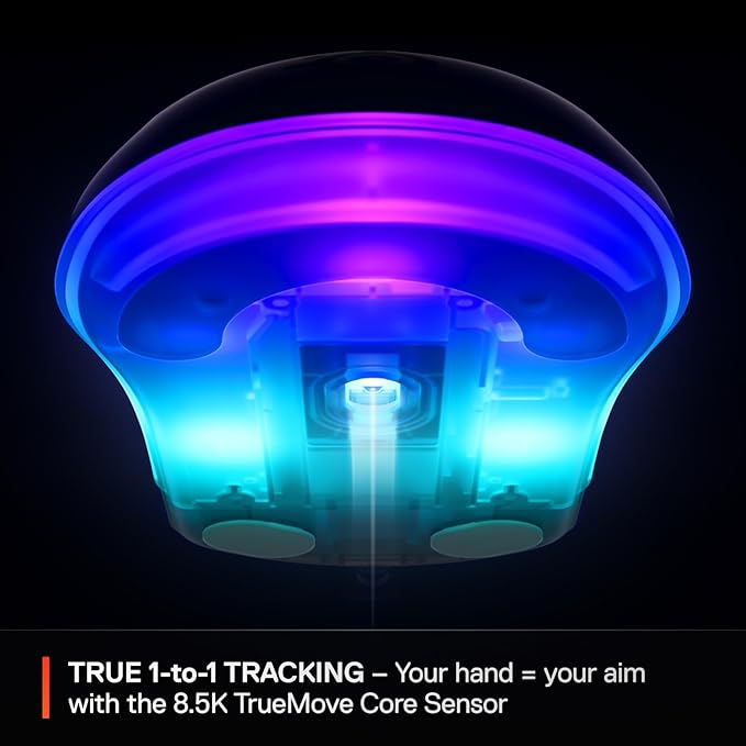SteelSeries Rival 3 Gen 2 Gaming Mouse — 8500 DPI TrueMove Core Optical Sensor — 60 Million Click Durability — Low Latency — 77g Lightweight — 100% PTFE Feet — RGB — Black
