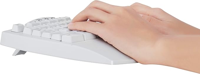 Perixx PERIBOARD-512W Periboard-512 Ergonomic Split Keyboard - Natural Ergonomic Design - White - Bulky Size 19.09"X9.29"X1.73", US English Layout
