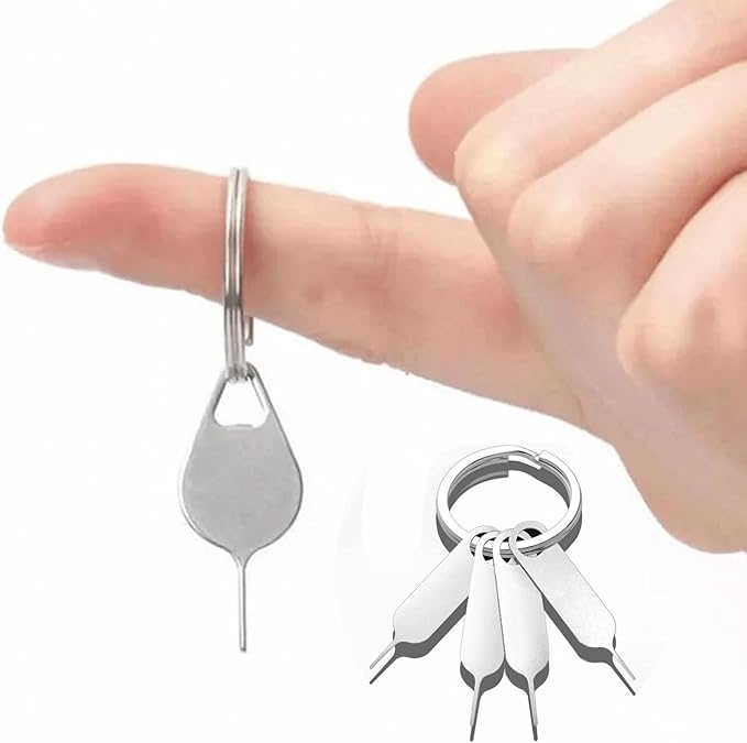 12PCS SIM Card Removal Openning Tools, Needle Opener Ejector, SIM Card Tray Eject Pins Compatible with All iPhone Apple iPad Samsung Galaxy HTC Smartphone Tablets.