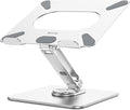 BESIGN LSX7 Laptop Stand with 360 Rotating Base, Ergonomic Adjustable Notebook Riser Holder Compatible with Air, Pro, Dell, HP, Lenovo More 10-15.6" Laptops (Silver)