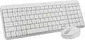 Logitech MK250 Bluetooth Wireless Mouse and Keyboard Combo: Fast & Easy Connectivity, Compact Wireless Keyboard, Ambidextrous Mouse, Durable Build - Windows/MacOS - White