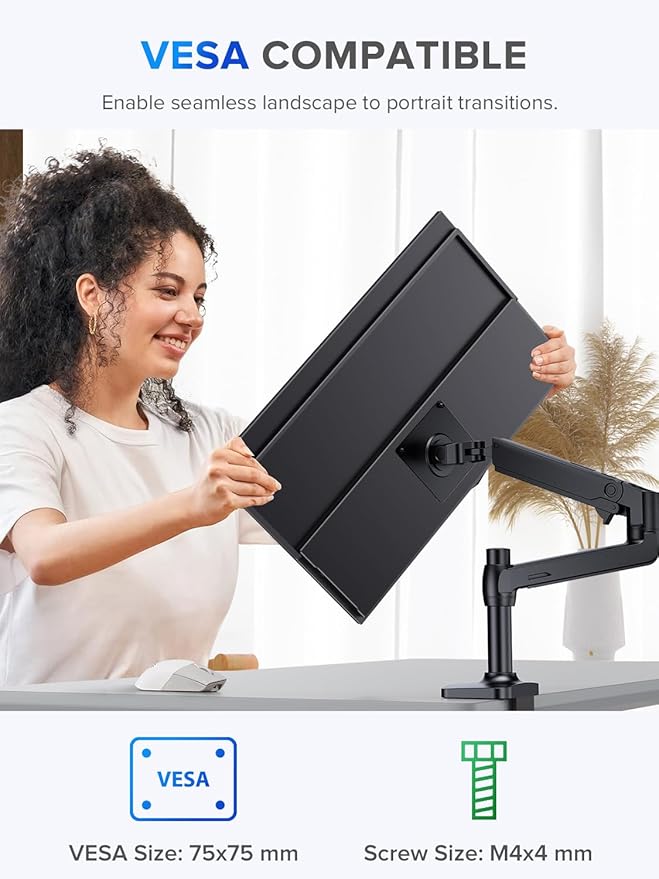 UPERFECT 22" 2K QLED Portable Touchscreen Monitor w/VESA & 180° Adjustable Stand, 2560×1440 QHD FreeSync HDR, 100% DCI-P3 Color, USB-C HDMI Travel Second Monitor for Laptop, Switch, Phone