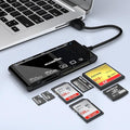 USB3.0 Multi-Card Reader, SD/TF/CF/Micro SD/XD/MS 7 in 1 Fast 5Gbps Memory Card Reader/Writer/Hub for SD SDXC SDHC CF CFI TF Micro SD Micro SDXC Micro SDHC MS MMC UHS-I Cards,for Windows/Linux/Mac OS