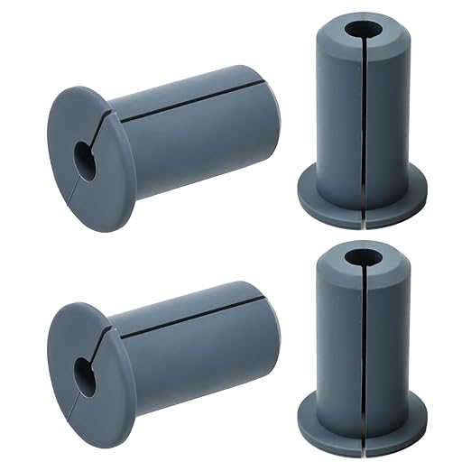 4pc Starlink Cable Grommet 3/4" Silicone Waterproof Wall Hole Pass Through Split Cable Bushings for TV Wire Ethernet Cord, Starlink Cable Routing Kit Accessories,38mm/1.5"Ht, Grey
