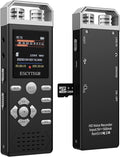 144GB Digital Voice Activated Recorder 1536KBPS Audio Voice Recorder with Playback Recording Device Dictaphone Sound Tape Recorder with Password Protection for Lectures,Meetings