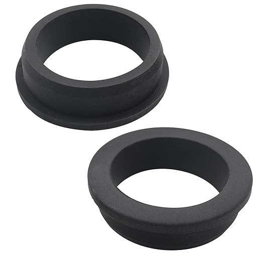 2 Pcs 2" Drill Hole, 1-9/16" ID Silicone Rubber Grommets for Wiring, Large Top Hat Grommets, Waterproof Pool L-Shape O-Ring Seal Hose Pipe Gasket for Pump Motor Hydroponic Irrigation Drywall