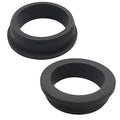 2 Pcs 2" Drill Hole, 1-9/16" ID Silicone Rubber Grommets for Wiring, Large Top Hat Grommets, Waterproof Pool L-Shape O-Ring Seal Hose Pipe Gasket for Pump Motor Hydroponic Irrigation Drywall