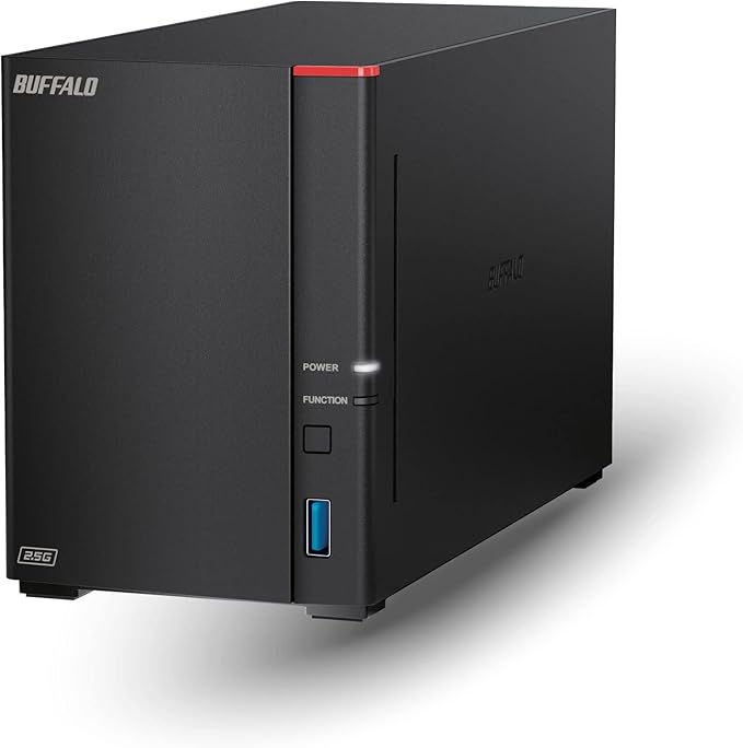 BUFFALO LinkStation 720 8TB 2-Bay Home Office Private Cloud Data Storage with Hard Drives Included/Computer Network Attached Storage/NAS Storage/Network Storage/Media Server/File Server
