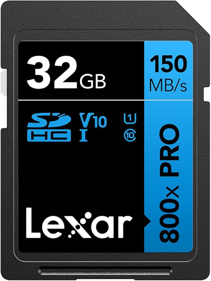 Lexar 128GB (2-Pack) High-Performance 800x PRO SD Card, UHS-I, C10, U3, V30, 4K, Up to 150MB/s Read SDXC Memory Card, for Point-and-Shoot & Mid-Range DSLR Cameras, HD Camcorders (LSD0800P128G-B2NNU)
