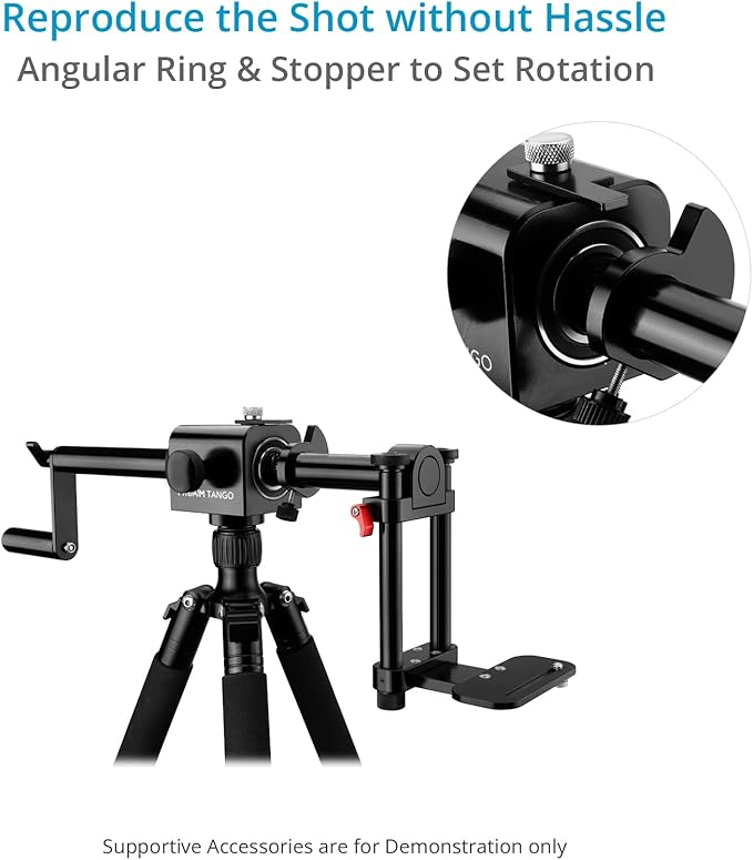 PROAIM Tango 360° Camera Rotating Dutch Angle Rig for DSLR Cameras. Height Adjustable. Payload up to 2.27kg/5lb. (P-TNGO-01)