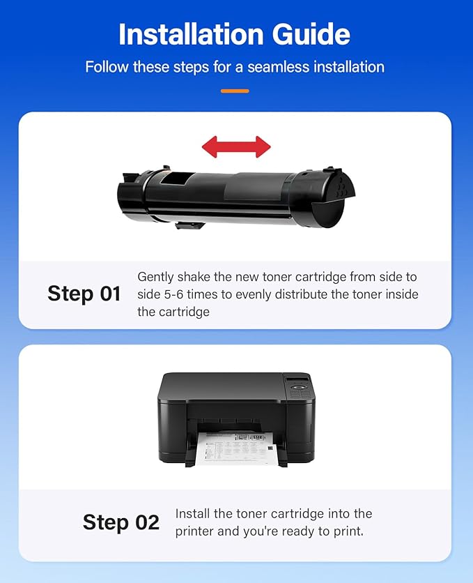5130 Toner Cartridge Set 4-Pack High-Capacity Replacement for Dell 330-5850 330-5846 330-5843 330-5852 Compatible with Dell 5130 5130cdn 5120cdn 5140cdn Color Laser Printers(Black Cyan Magenta Yellow)