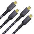 Maxonar [2 Pack 4Ft] Thunderbolt 4 Cable, 240W Thunderbolt Cable 40Gbps Sync 8K/5K@60Hz Display and for Thunderbolt 4, Thunderbolt 3, USB4, and USB-C Devices
