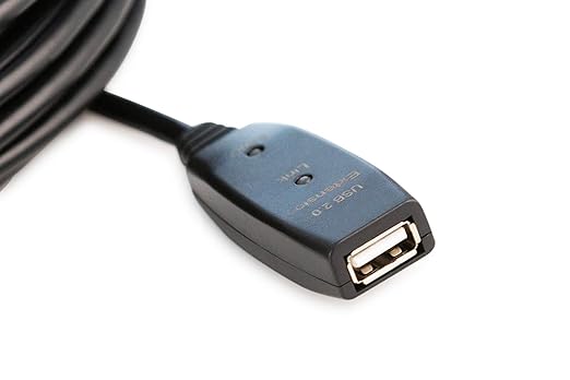 50 Feet Active USB Extension Cable 2.0 Male to Female with 2 Extension chipsets Signal Booster - Active Extension/Repeater Cord 15 Meters / 50 Feet