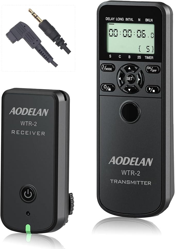 Wireless Shutter Camera Remote Intervalometer Timer Compatible with Sony a67, a65, a57, a55, a900, a850, a700, a580, a560, a550, a500, a450, a300, Replaces Sony RM-L1AM Cable