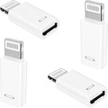 [Apple MFi Certified] USB C to Lightning Adapter, Stuffcool 4Pack Lightning Male to USB C Female Digital Converter 20W Type C Fast Charging Connector for iPhone 14 13 12 11 Pro XS XR X SE iPad Airpods