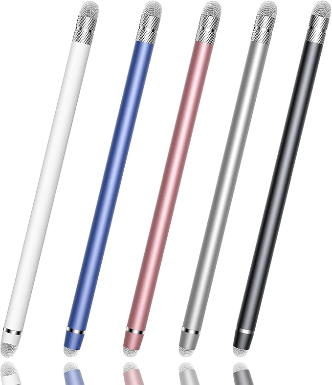 5 PCS Stylus Pen for Touchscreen,2-in-1 High Precision,Sensitive Stylus Pen,Suitable for iPhone/ipad/Android Tablets,Compatible with All Touch Screens Devices