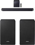 Samsung Q-Series Soundbar HW-Q900F 7.1.2 ch Subwoofer (2025 Model) Smart Integration, Wireless Dolby Atmos 9500S Rear Speaker Kit - Wireless Dolby Atmos/DTS: X (SWA-9500S, 2021 Model), Black