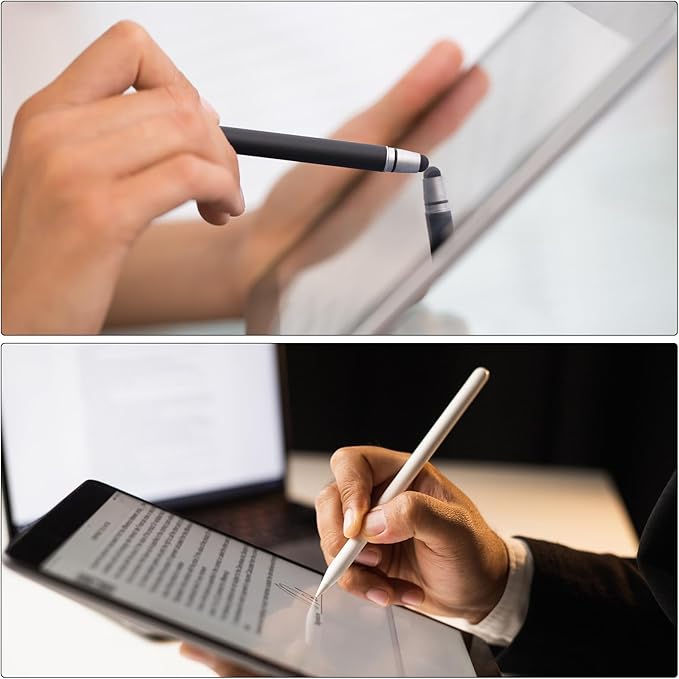 MECCANIXITY 4pcs Stylus Pens for Touch Screens Universal Capacitive Stylus Pencil Sensitivity for Phone Tablet Touch Screen Device,Black Blue Purple White