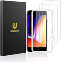 UNBREAKcable Shatterproof Tempered Glass Screen Protector for iPhone SE 2022/SE 2020, iPhone 8/7 [3-Pack] [99.99% HD Clear] [Easy Installation Frame] [9H Hardness][Bubble Free] for Apple 4.7''