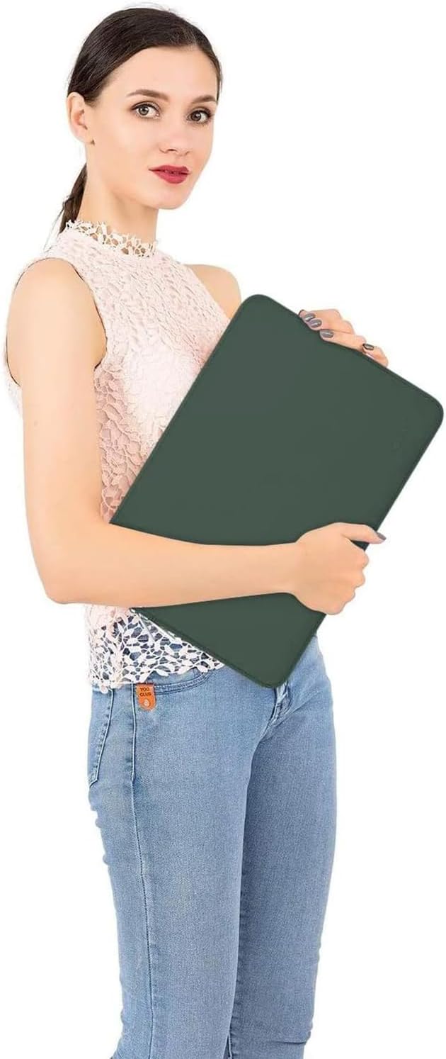 MOSISO Laptop Case 16 inch, 15-15.6 inch Laptop Sleeve Bag Compatible with MacBook Pro 16 inch, HP, Acer, Dell, Lenovo, ASUS Notebook, Neoprene Computer Sleeve Bag with Small Case, Midnight Green