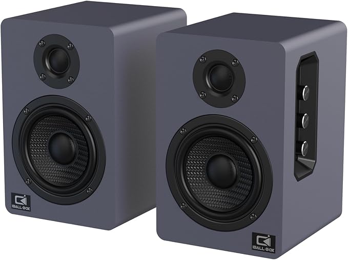 60W Computer Speakers for Desktop PC, DSP, Bluetooth 5.3, 24-Bit Optical, USB-C, AUX, Silk-Dome Tweeter, Carbon-Fiber Driver, Desk Speakers for Laptop/Mac/Monitor, Slate Blue