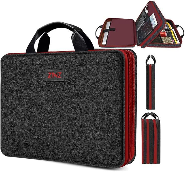 ZINZ Laptop Case Computer Sleeve Briefcase with Multi-pockets for 11.6 12.9 13 13.3 14 15 15.6 16 inch Notebooks