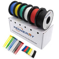 Fermerry 12 AWG Stranded Wire Spool 10ft Each 6 Colors Flexible 12 Gauge Silicone Hook up Wire Kit Electrical Tinned Copper Wire