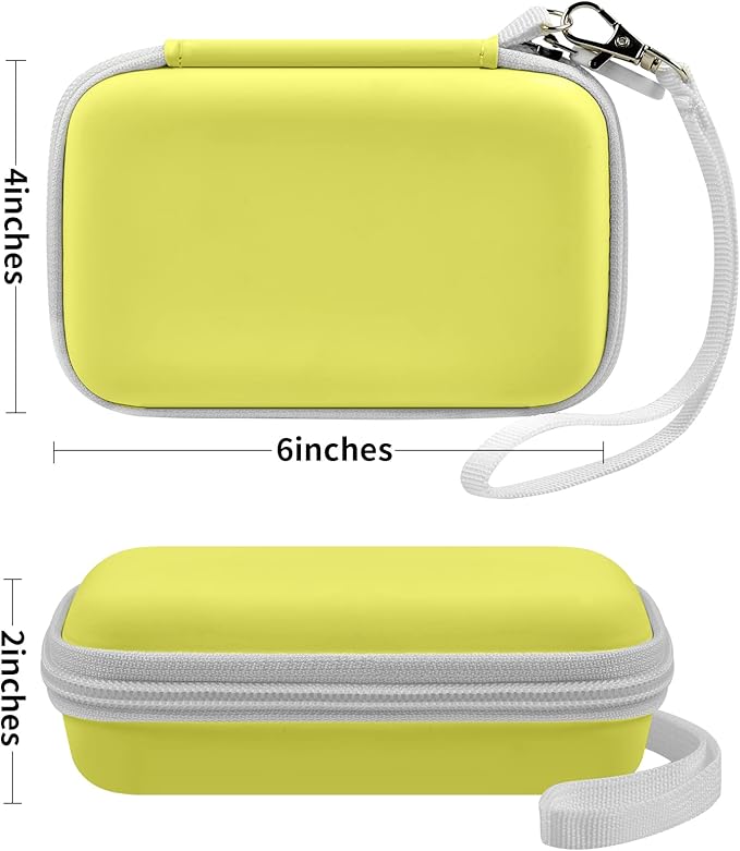 Travel Case for UCOMX for Nano/for Iseyyox/for LISEN/for RTOPS 3 in 1 Wireless Charger, Foldable Magnetic Charging Station Storage Holder Bag for Fast Charge Pad Cable and Adapter, Yellow-Box Only