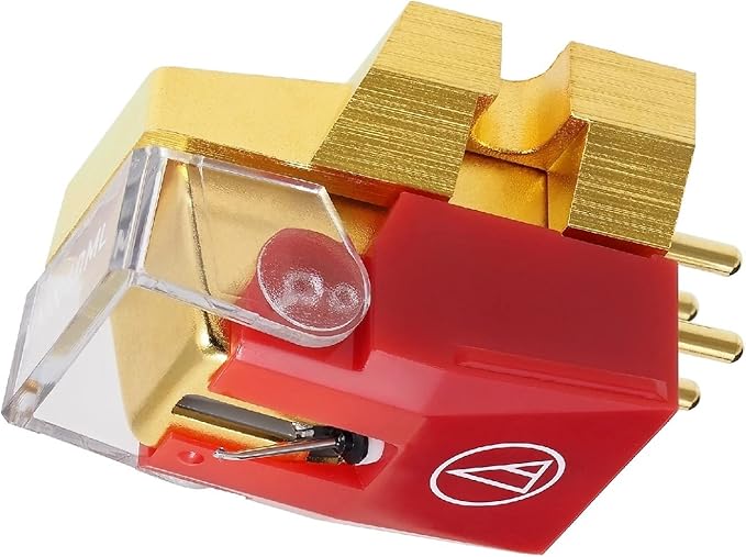 Audio-Technica VM740ML MicroLine Dual Moving Magnet Stereo Turntable Cartridge, Red
