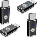 【Apple MFi Certified】Lightning to USB-C Adapter, Stuffcool 4Pack Lightning Female to Type-C Male Digital Converter Type-C Fast Charge Connector for iPhone 17/17 Air/17 Pro/17 Pro Max/16/16 Pro/15/iPad
