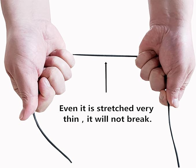 FLYZZZ Screen Spline 0.125" (1/8"), 100 ft | for Narrow Grooves ONLY | NOT for All Standard Windows (See Guide in Image #2)