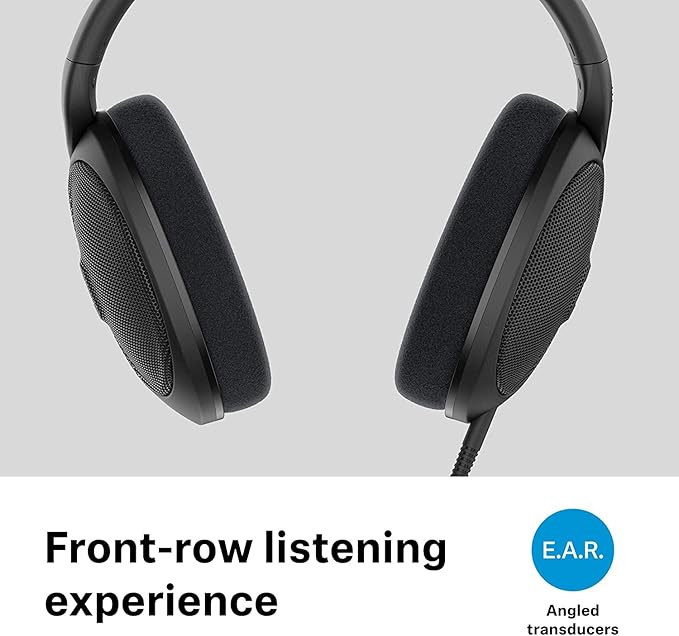 Sennheiser HD 560 S Over-The-Ear Audiophile Headphones - Neutral Frequency Response, E.A.R. Technology for Wide Sound Field, Open-Back Earcups, Detachable Cable, (Black) (HD 560S)