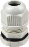 25 Pcs 1/2" IP68 Strain Relief Nylon Cord Grip NPT Cable Glands Adjustable UL Listed and RoHS Compliant (Grey)