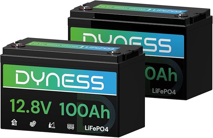 12V 100Ah LiFePO4 Lithium Battery (2 Pack) BCI Group 31 with Low-Temp Protection, A+ Grade Cell Built-in 100A BMS, 12 Volt Lithium Battery Perfect for RV, Solar System, Off-Grid, Home Energy