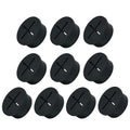 10Pcs Desk Grommet, 1" (25mm) Black Silicone Cord Hole Cover, Flexible Rubber Wire Grommets, Wall Grommets for Cables Management, Table, Countertop, Cabinets and Furnitures Wire Organizer