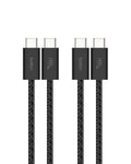 Belkin USB C to USB C Cable 2-Pack, 3.3ft, 60W - Type C Charger, iPhone Charger Cord, Soft, Braided, Flexible for iPhone 16, Galaxy S25, Pixel 9, Airpods, iPad Pro & More, Travel Essentials - Black