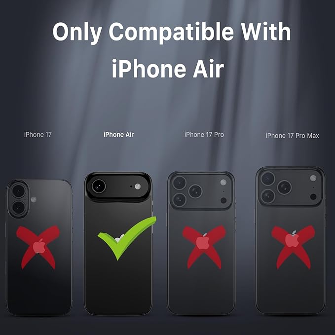 M MYBAT PRO for iPhone Air Case with Belt Clip Holster, [Compatible with Magsafe] w/Screen Protector, Anti-Drop, Shockproof, w 360°Rotating Kickstand, Heavy Duty Protection (Brown)