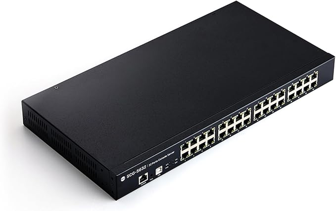 32-Port Console Server, RS232 Serial to Ethernet Device Server, SCG-5632