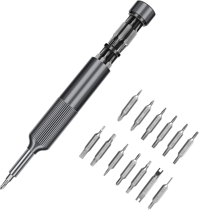 XOOL 27 in 1 Precision Screwdriver Set, Pen Style Mini Screwdriver with Built-in Storage, Magnetic Bit Holder, Ideal for Electronics, Watches, Laptops, and Small Repairs