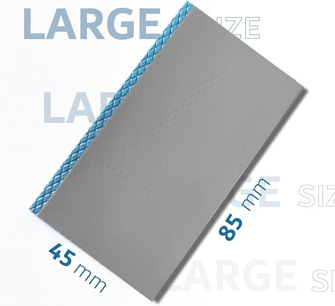 Aairhut Thermal Pad 13W/mK [0.5~3mm], 85x45x2.5mm Silicone Cooling Pad Non Conductive Heat Resistance Extreme Odyssey Cover with Dual Self-Adhesive Films for PC Laptop PS4/PS5/CPU/GPU/Computer