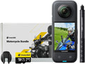 Insta360 X3 Motorcycle Kit (New Version) - Waterproof 360 Action Camera with 1/2" 48MP Sensors, 5.7K 360 Active HDR Video, 72MP 360 Photo, 4K Single-Lens, 60fps Me Mode, Stabilization