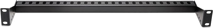 StarTech.com 1U Rack Mountable Cable Lacing Bar w/Adjustable Depth, Cable Support Guide for Organized 19" Racks/Cabinets, Horizontal Cable Guide for Patch Panels/Switches/PDUs (12S-Cable-Lacing-BAR)