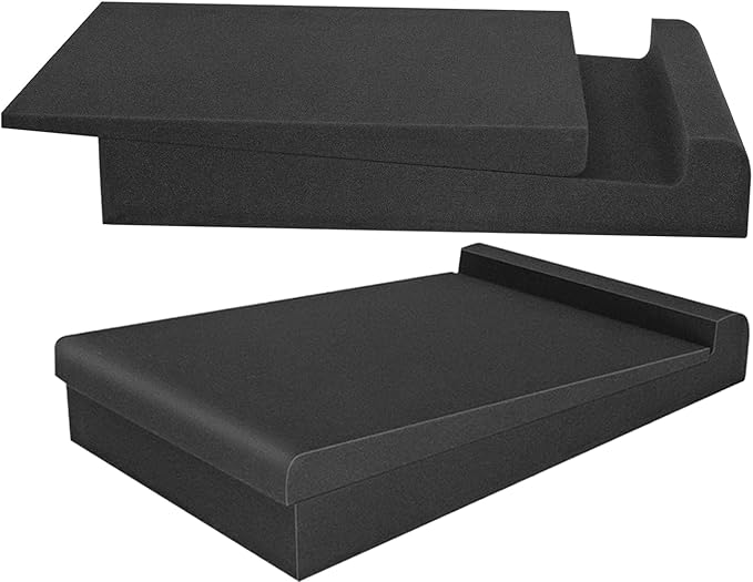 2 Pack Studio Monitor Isolation Pads for 5-6 Inches Speakers Sound Insulation Studio Foam Prevents Vibrations Acoustic Speaker Isolation Pad High Density Fits Most Stands