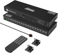 TESmart 16×1 HDMI Switch 16 in 1 Out 4K HDMI Switcher with IR Remote 4K@60hz 16 Port HDMI Switch Box HDCP 2.2,Auto Switch,19-inch Rack-Ears Mount,LAN Port Control,Auto Scan Switch
