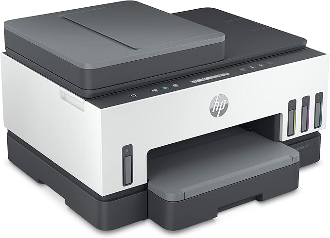 HP Smart Tank 7301 Wireless All-in-One Refillable Ink Tank Printer, Scanner, Copier with 2 years of ink included, Best for home office(28B70A)